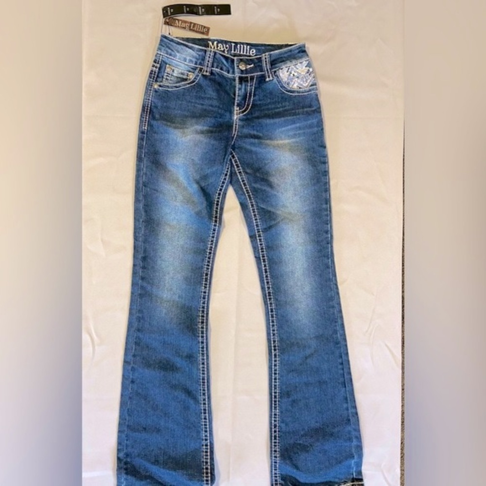 May Lillie Girls Blue Jeans